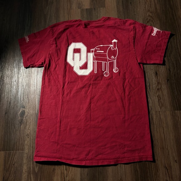 Hanes Other - Mens‎ Oklahoma OU Traeger Grills Team Graphic T Shirt Red M/M/M